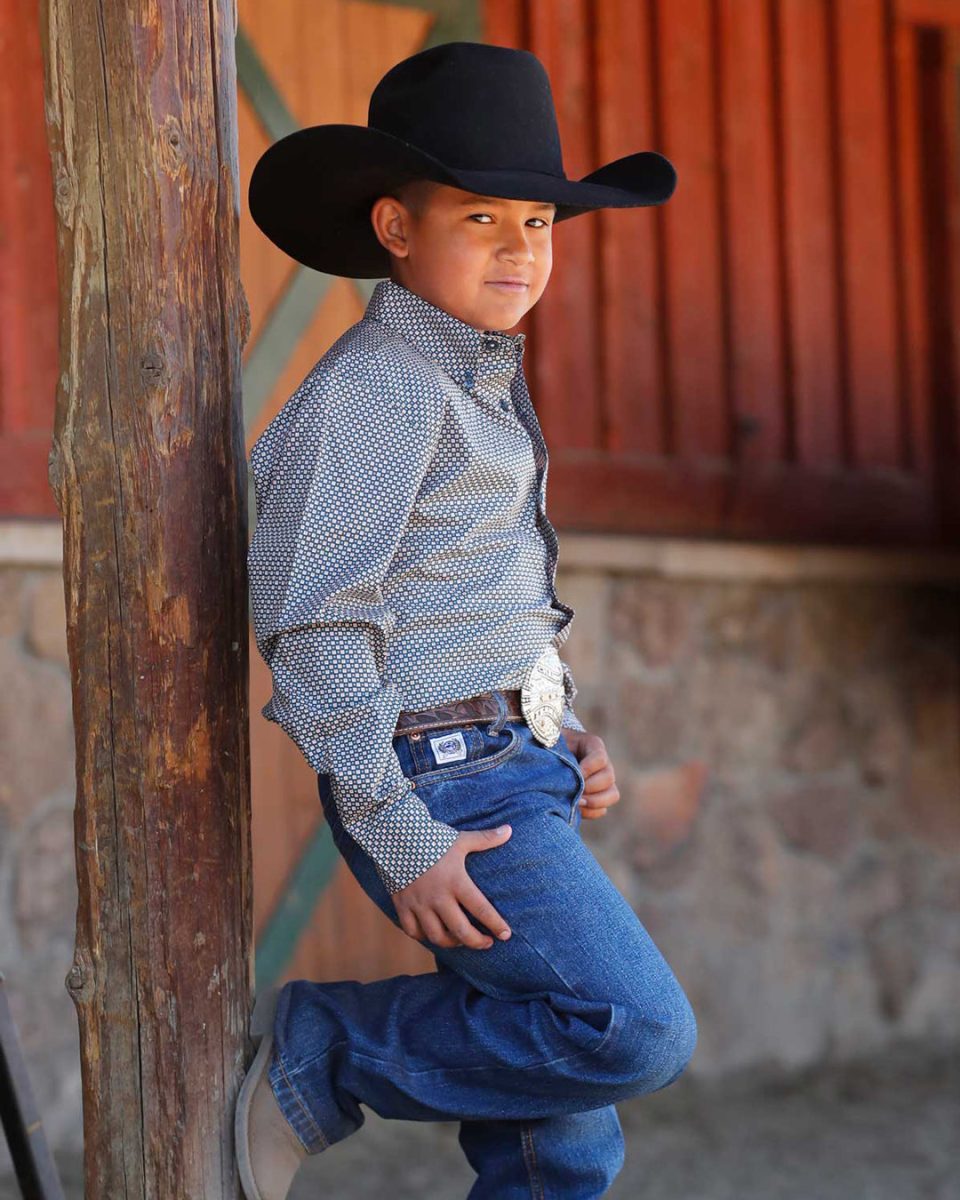 Boy's Button-Down Western Shirt