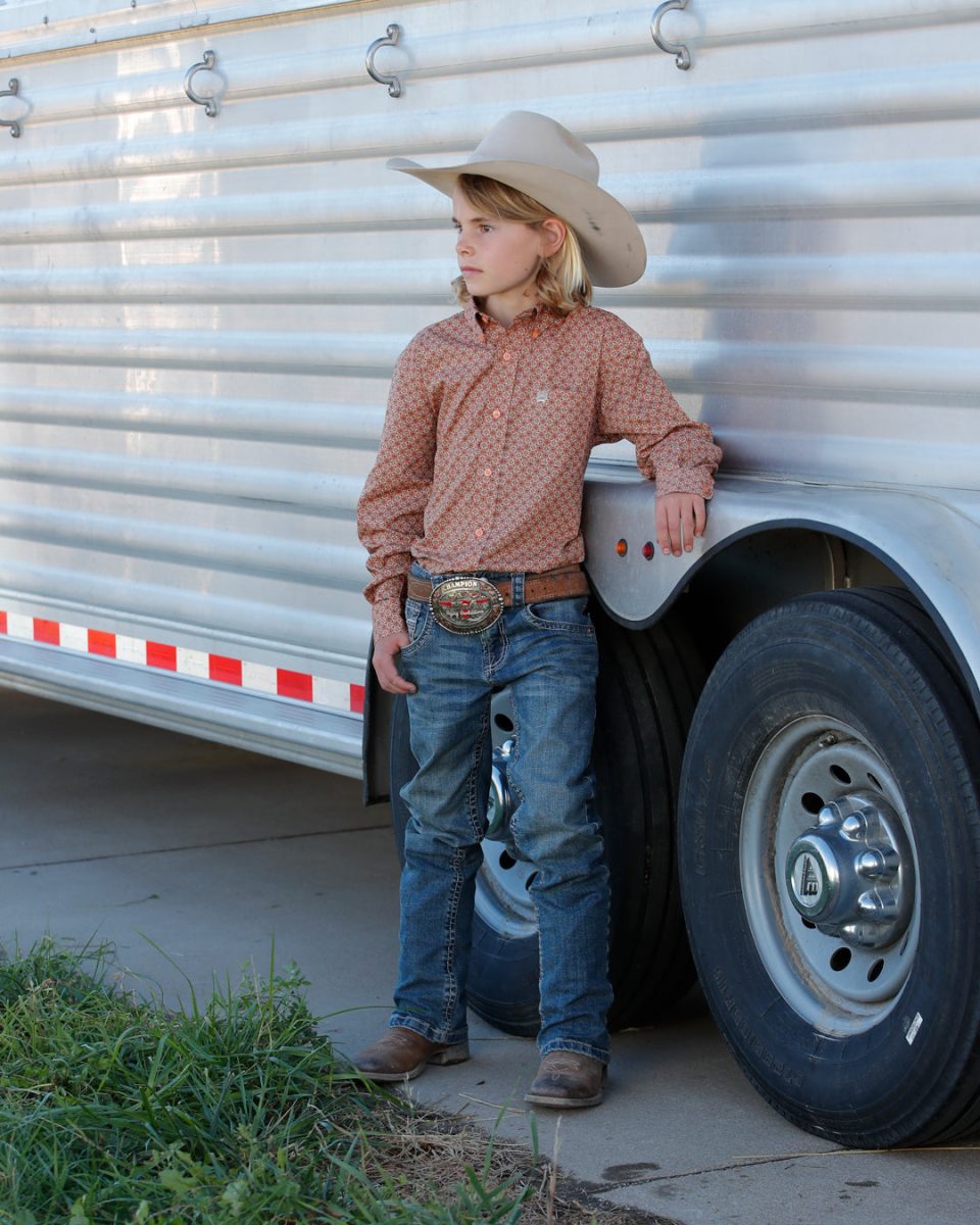 Boy's Button-Down Western Shirt