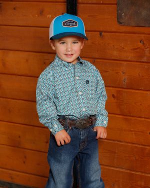Boy’s Button-Down Western Shirt