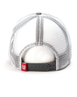 Men’s Cinch Trucker Cap – Gray and White