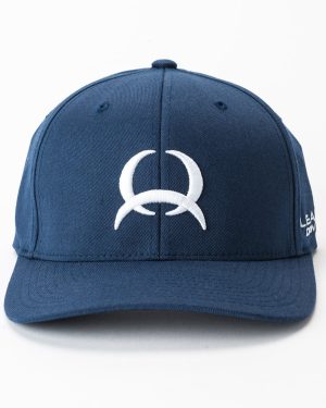 Men’s Fitted FlexFit Lead Don’t Follow with Tech Logo – Navy