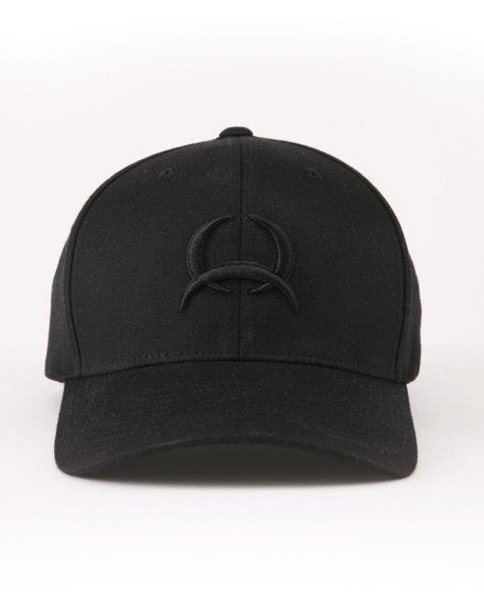 Men's Fitted Flexfit Black on Black with Arena Flex Logo - Black
