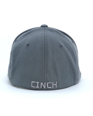 Men’s Fitted FlexFit Cap with USA Flag – Gray