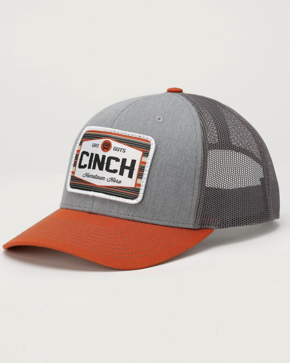 Men's Hometown Hero Trucker Cap - Orange and Gray