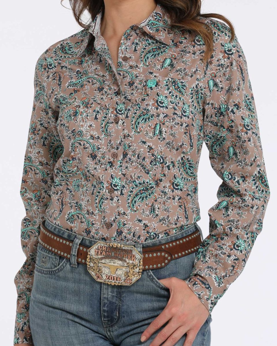 Women's Arena Fit Button-Down Western Shirt