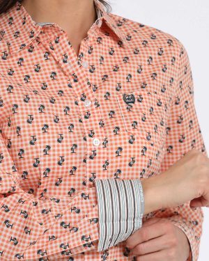 Women’s Arena Fit Button-Down Western Shirt