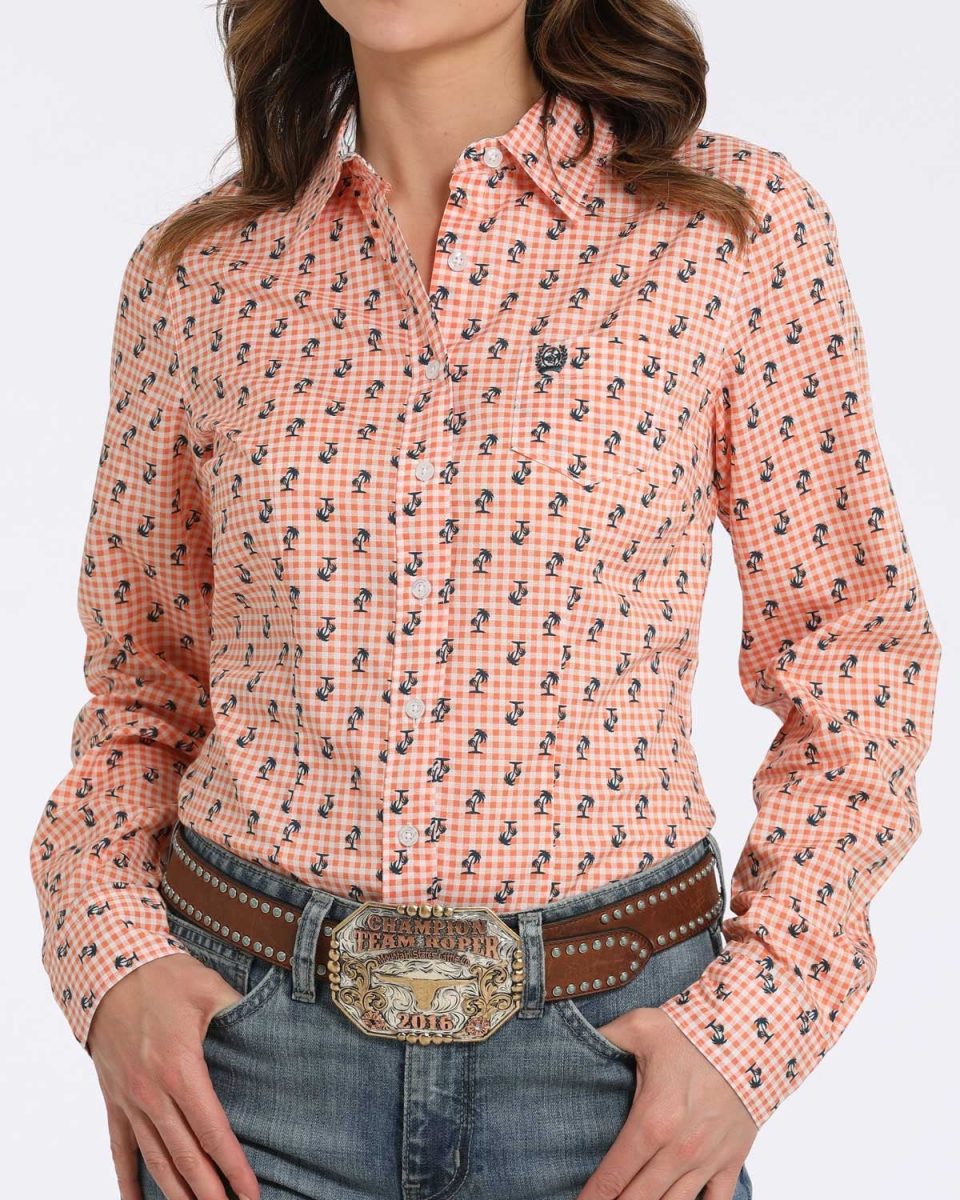 Women's Arena Fit Button-Down Western Shirt