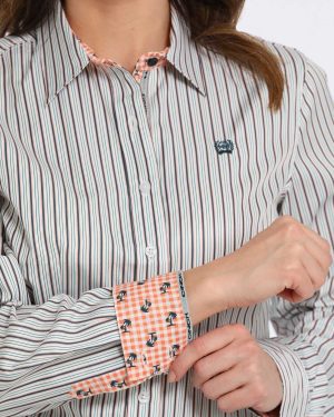 Women’s TENCEL? Arena Fit Button-Down Western Shirt