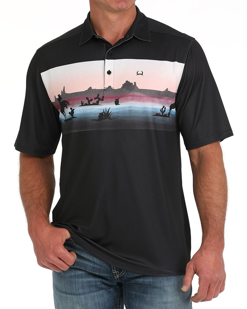 Men's Wild West Polo - Black **Final Sale**