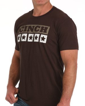 Men’s Cinch Tee – Brown **Final Sale**