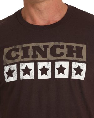 Men’s Cinch Tee – Brown **Final Sale**