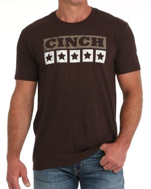 Men’s Cinch Tee – Brown **Final Sale**