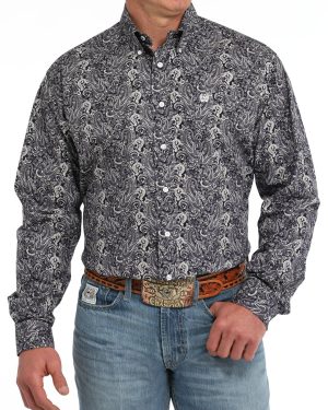 Men’s Classic Fit Button-Down Western Shirt **Final Sale**