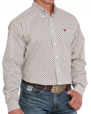 Men’s Stretch Classic Fit Button-Down Western Shirt **Final Sale**