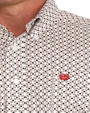 Men’s Stretch Classic Fit Button-Down Western Shirt **Final Sale**