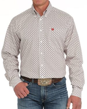 Men’s Stretch Classic Fit Button-Down Western Shirt **Final Sale**