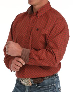 Men’s Stretch Classic Fit Button-Down Western Shirt **Final Sale**