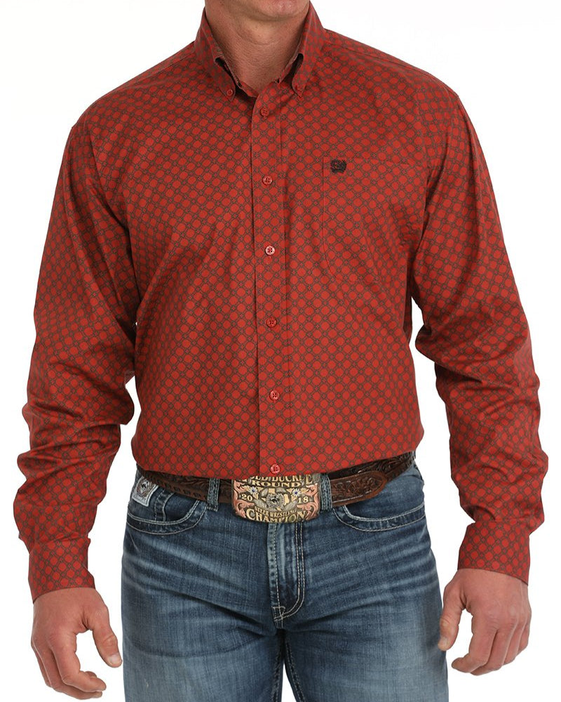 Men's Stretch Classic Fit Button-Down Western Shirt **Final Sale**