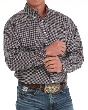 Men’s Stretch Classic Fit Button-Down Western Shirt **Final Sale**