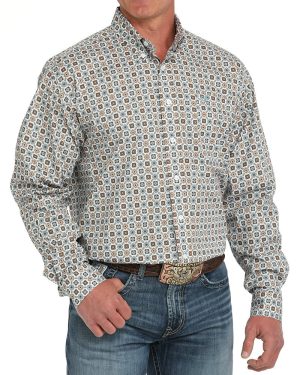 Men’s Stretch Classic Fit Button-Down Western Shirt **Final Sale**