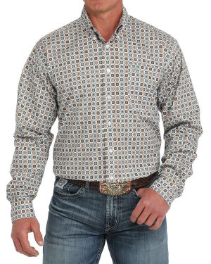 Men’s Stretch Classic Fit Button-Down Western Shirt **Final Sale**