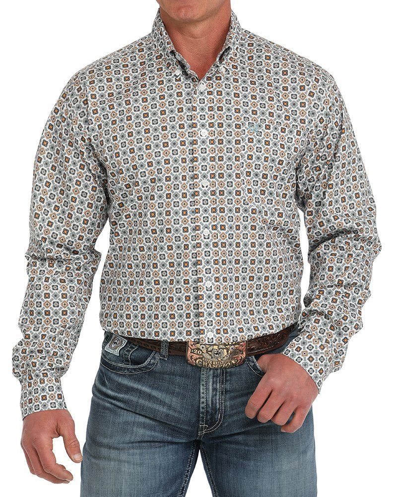 Men's Stretch Classic Fit Button-Down Western Shirt **Final Sale**