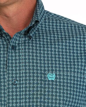 Men’s Classic Fit Button-Down Western Shirt **Final Sale**