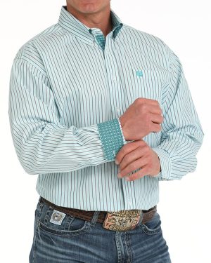 Men’s Stretch Classic Fit Button-Down Western Shirt **Final Sale**