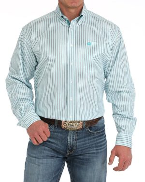 Men’s Stretch Classic Fit Button-Down Western Shirt **Final Sale**