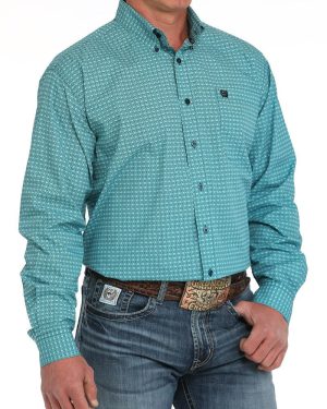 Men’s Classic Fit Button-Down Western Shirt **Final Sale**