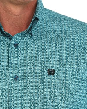 Men’s Classic Fit Button-Down Western Shirt **Final Sale**