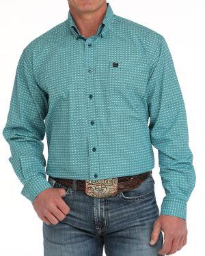Men’s Classic Fit Button-Down Western Shirt **Final Sale**