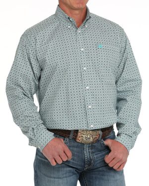 Men’s Stretch Classic Fit Button-Down Western Shirt **Final Sale**