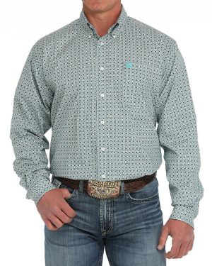 Men’s Stretch Classic Fit Button-Down Western Shirt **Final Sale**