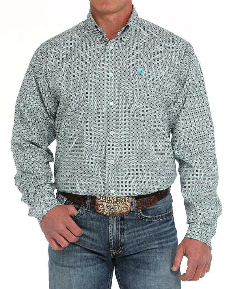 Men's Stretch Classic Fit Button-Down Western Shirt **Final Sale**