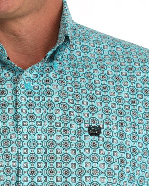 Men’s Stretch Classic Fit Button-Down Western Shirt **Final Sale**