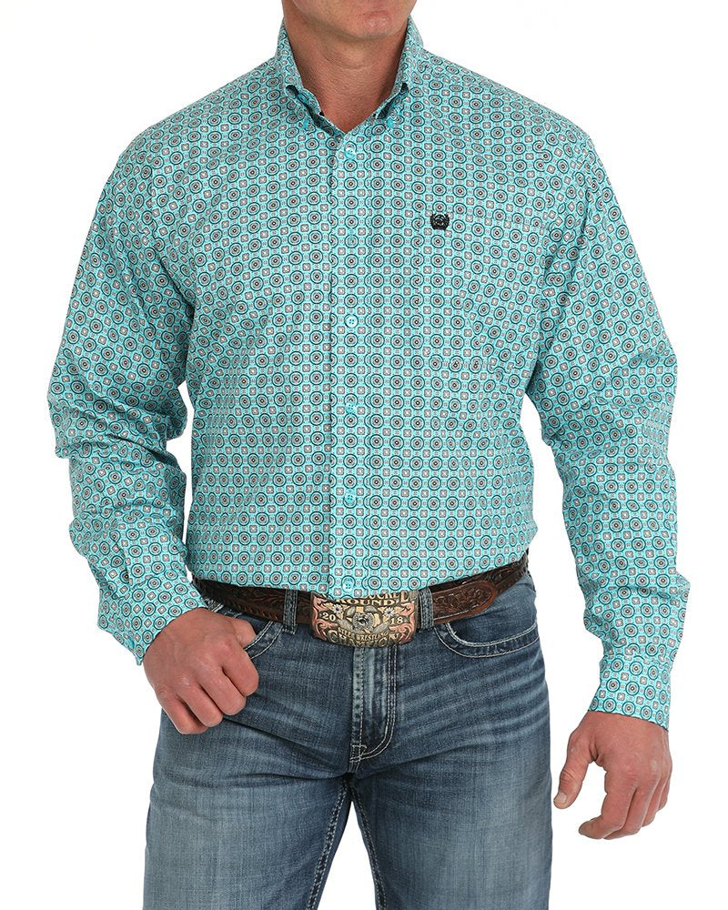 Men's Stretch Classic Fit Button-Down Western Shirt **Final Sale**