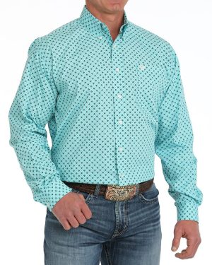 Men’s Classic Fit Button-Down Western Shirt **Final Sale**