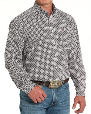Men’s Classic Fit Button-Down Western Shirt