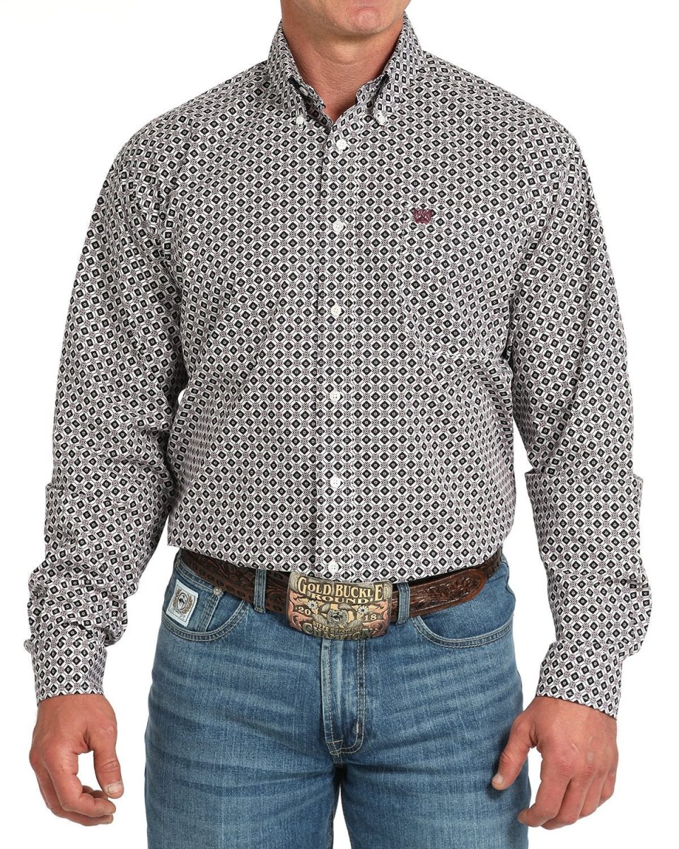 Men's Classic Fit Button-Down Western Shirt