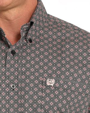 Men’s Stretch Classic Fit Button-Down Western Shirt