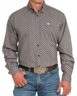 Men’s Stretch Classic Fit Button-Down Western Shirt