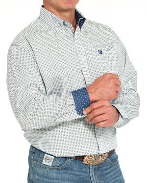 Men’s Classic Fit Button-Down Western Shirt