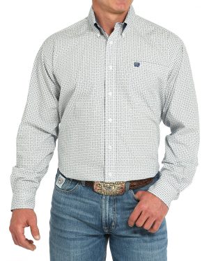 Men’s Classic Fit Button-Down Western Shirt
