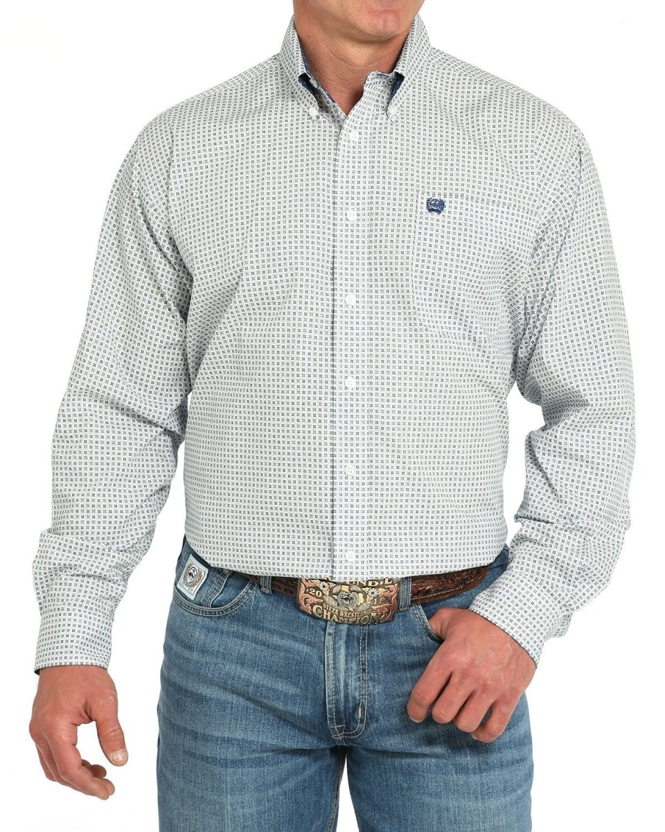 Men's Classic Fit Button-Down Western Shirt