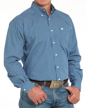Men’s Classic Fit Button-Down Western Shirt