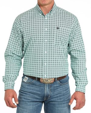 Men’s Classic Fit Button-Down Western Shirt