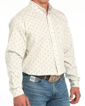 Men’s Classic Fit Button-Down Western Shirt