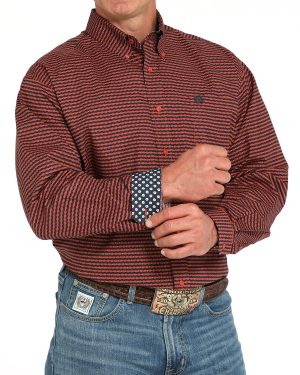 Men’s Stretch Classic Fit Button-Down Western Shirt