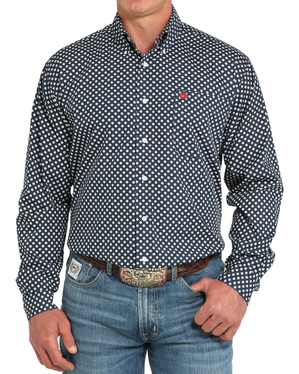 Men's Classic Fit Button-Down Western Shirt